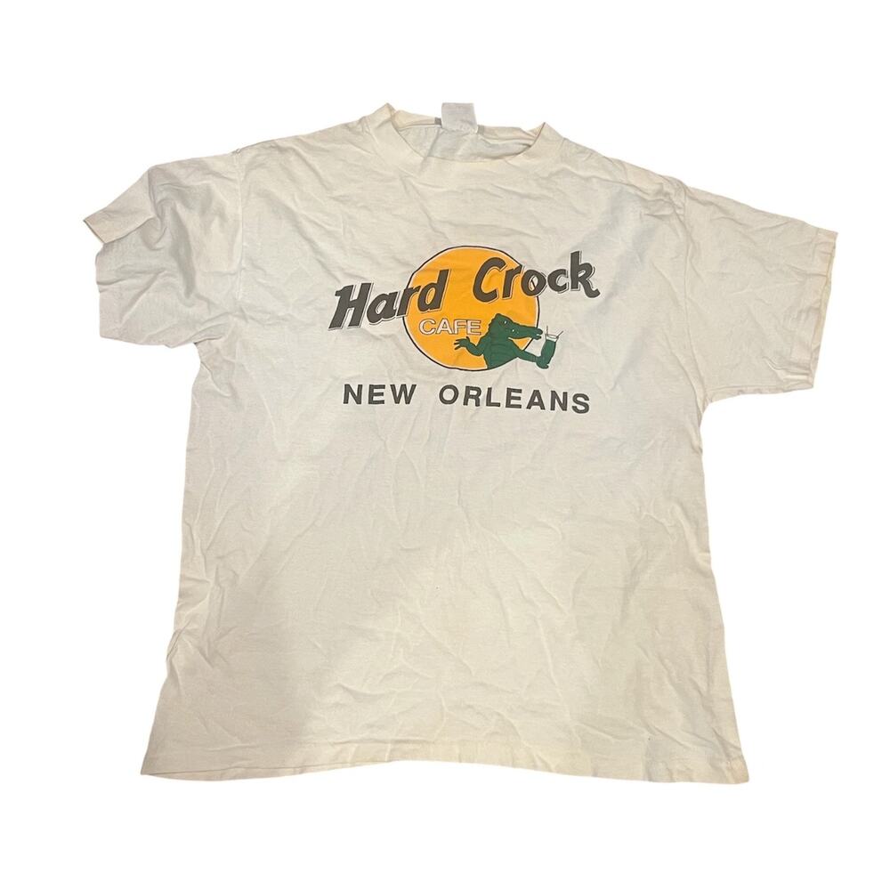 Vintage 80s Hard Crock Retro Parody New Orleans Cartoon Single Stitch L Novelty